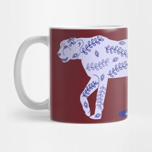 Very Peri Panther with henna motifs Mug